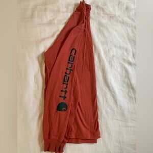 Carhartt red long sleeve tee - Medium but fits large - very good condition